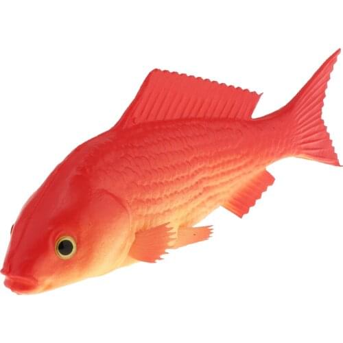 Realistic Animal Fish Red Carp Realistic Fish Model Kids Toy Figure Decor Crafts Photo Props