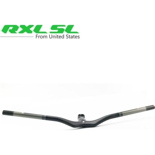 RXL SL Carbon MTB Bicycle Handlebar Riser One-shaped Integrated Handlebar With Stem 3K Black Matte Carbon MTB Handlebars