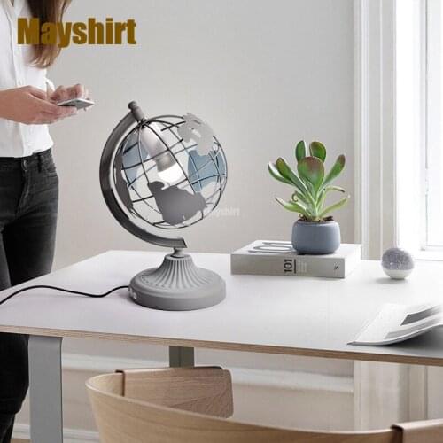 Modern Macaron Globe Table Lamps for Bedroom Nordic Living Room Decor Desk Lamps Art Deco Childrens Room Reading Light Fixtures