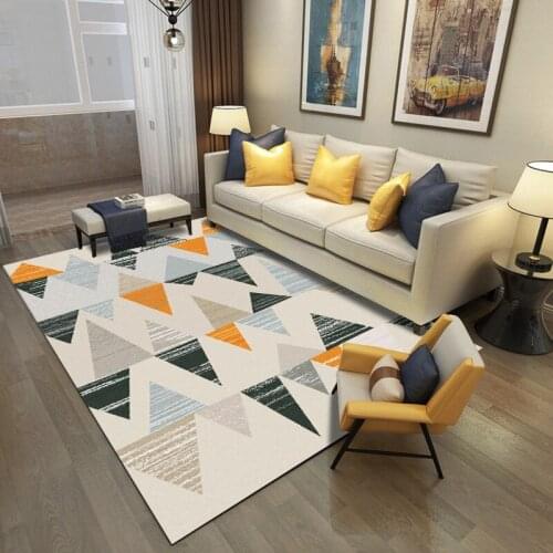 Alibaba Geometric Modern Soft Persian Carpet For Livingroom Non-slip Antifouling Carpet For Bedroom Parlor Factory Direct Supply