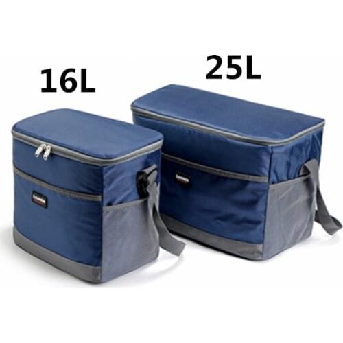 16L/25L Cooler Bag Waterproof Picnic Shoulder Bags For Food Drink Fruit Insulation Thermal Bag Ice Pack ThermaBag refrigerator
