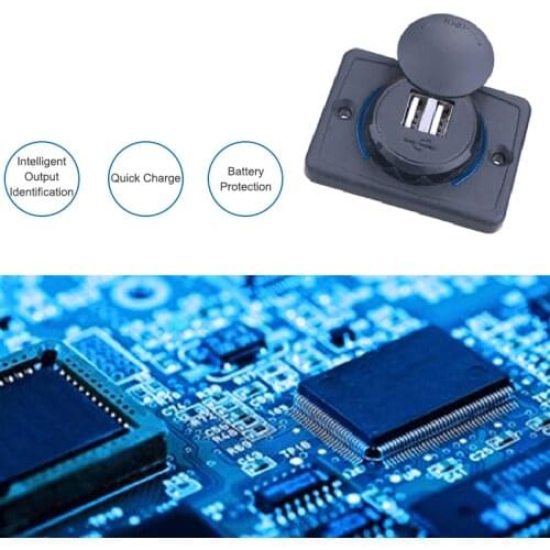 Universal Car charger Accessories Waterproof DC 12-24V 3.1A For car Bus Boat Camper Caravan