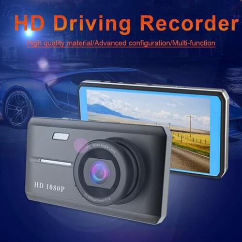 Car Driving Recorder 4.5inch HD Dashboard Camera/Rear Camera/Loop Recording/Motion Detection/Reversing Full Screen/Microphone