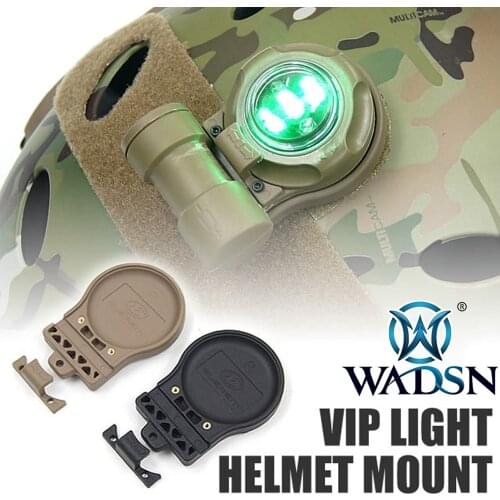 WADSN Airsoft SOS VIP Light Helmet Mount Tactical Safety Signal Light Mount Hunting Military Survival Torches Accessories