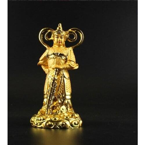 WeiTuo Bodhisattva Statue Sangharama Custodian Buddha Resin Figure Blessing 2