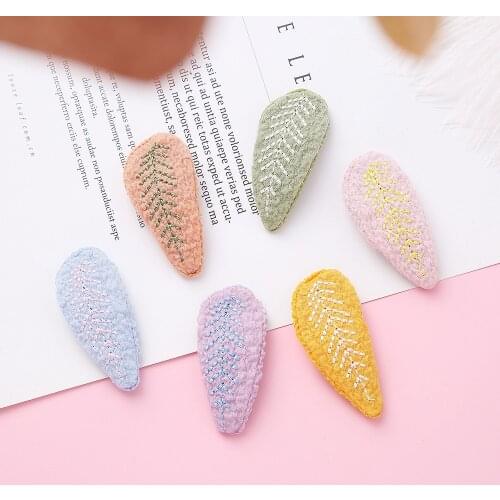 1/2pcs Leaf Hair Clip for Baby Girl Barrettes for Newborn Baby Hairpins Colorful Small Headwear Hairpin Baby Hair Accessories