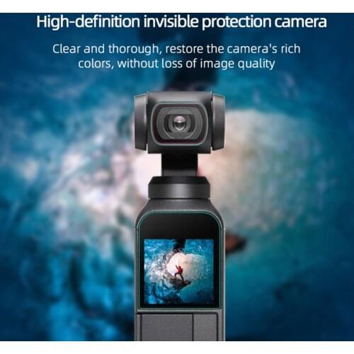 Glass Lens Protector Tempered + Screen Protector Kit Outdoor Sightseeing Accessories for DJI Pocket 2 Decoration