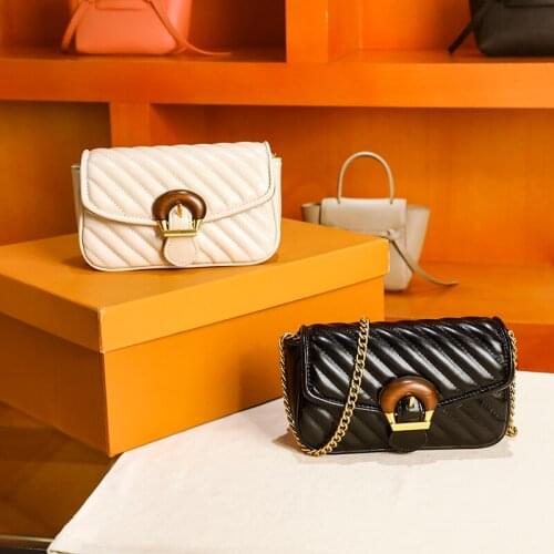 Famous Luxury Women Brand Handbags 2021 Female Shoulder Crossbody Chain PU Leather Black Stylish Petty Square Mobile Phone Bag