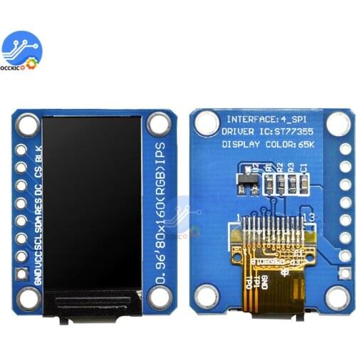 0.96 inch IPS LCD Display Module Full Color Screen ST7735S Driver SPI Serial Interface 3.3V For Arduino DIY 80*160 LCD Display