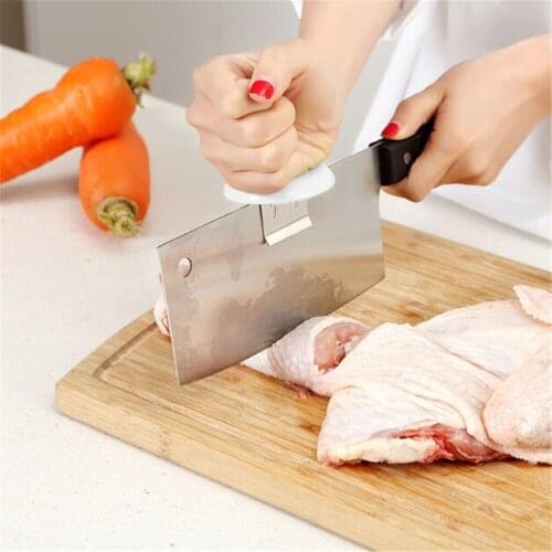 1pc Stainless Steel Cut Chicken Bones Chopping Booster Knife Holder For Meat Cleaver Cooking Accessories 7*7*3.5cm