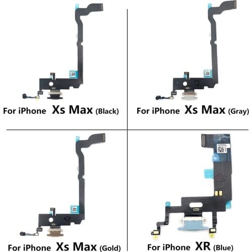 100%Original USB Port Charger Charging For iPhone 12 Xs Max XR Dock Connector MicCharging Flex cable
