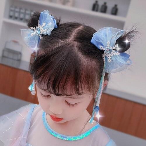 2 Pcs/Set Children Cute Sweet Bow Ornament Hair Clips Headbands Girls Lovely Hairbands Hairpins Kid Hair Accessories Party