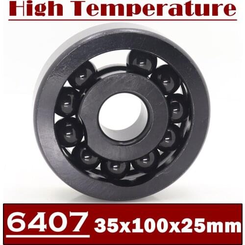 6407 High Temperature Bearing 35*100*25 mm ( 1 Pc ) 500 Degrees Celsius Full Ball Bearing