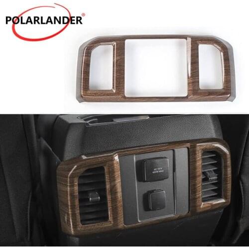 Car Accessories 1 PC ABS Rear Air Conditioning Vent Panel Trim Exhaust Vent Decorative Frame 3 Colors For 2016 - 2019 F/ord F150