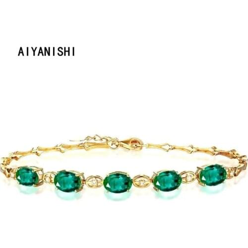 AIYANISHI 925 Sterling silver bracelets jewelry high quality fashion woman bracelet retro square simple bracelet jewellry gifts