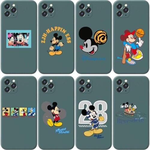Disney nice Anime Phone Case cover For iphone 12 Pro Max 11 8 7 6 S XR PLUS X XS SE 2020 mini cell shell Army green