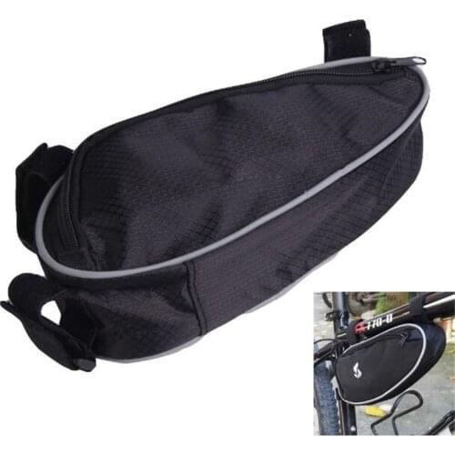Black Cycling Bicycle Bike Bag Accessories 2020 Front Tube Frame Pocket Bag For Bicycle Pouch For CellPhone Bisiklet Aksesuar