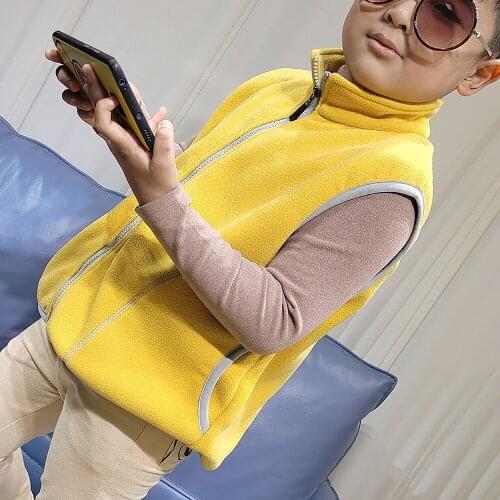 Childrenswear Autumn and Winter New Style Coat Children Polar Fleece Jacket Coat Vest Amiable Brand a S Goods