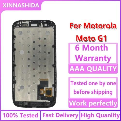 For Moto G G1 LCD Display With Touch Screen Digitizer Assembly With Frame For Motorola Moto G G1 XT1032 XT1033