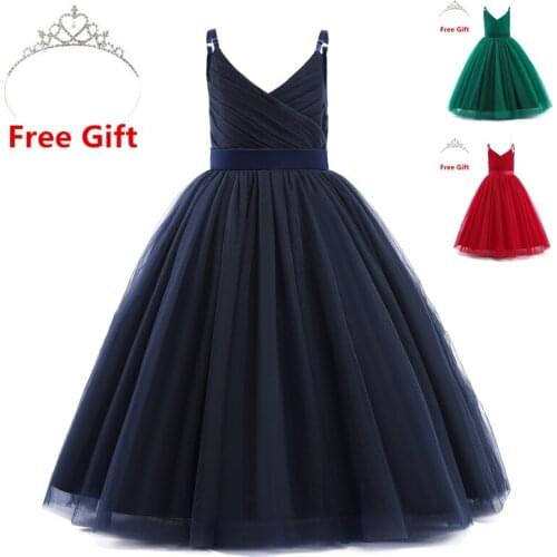 Girls Unicorn Dress Rainbow Fancy Princess Kids Party Elegant Dresses Children Wedding Communion Cosplay Costume Prom Gown