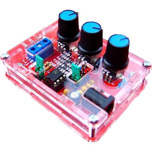 XR2206 Funktionsgenerator Signalgenerator Sine Square Wave 1HZ - 1MHZ Red