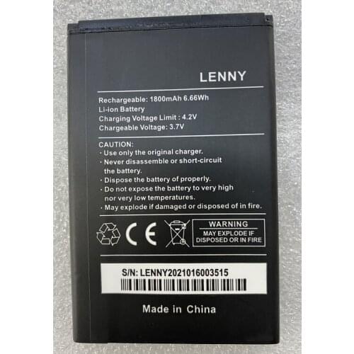 HST New Battery 1800mAh / 5.55Wh LENNY Replacement Li-ion Battery For Wiko Lenny LENNY Batteries