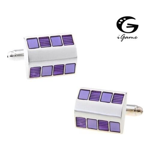 IGame Designer Cuff Links Copper Purple Design Free Shipping
