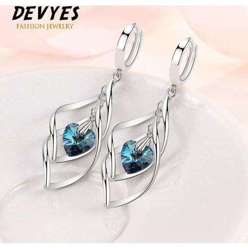 Classic 925 Sterling Silver Drop Earrings Long Tassel Multi-layer Twisted Wave Earrings Fashion Jewelry for Women