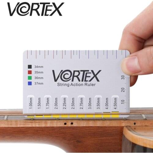VORTEX Guitar String Action gauge ruler, used for acoustic , electric , classical guitar measurement. Chord height, spacing