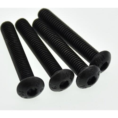 M10*(16/20/25/30/35/40/45/50/60/70/80/90/100)mm black Iso7380 10.9 carbon steel hex socket round head screws