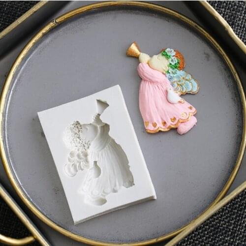 Little Baby Angel Silicone Mold Fondant Mould Cake Decorating Tools Chocolate, Gumpaste Mold, Sugarcraft ,Kitchen Gadgets