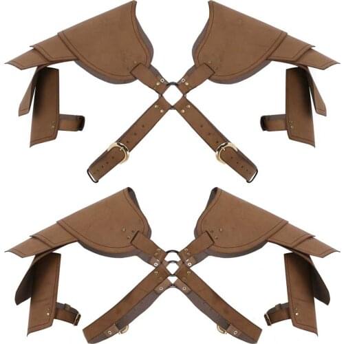 Mens Cosplay Knight Armors Gothic Steampunk Body Chest Harness Belt Erotic Restraints Muscle Belts X-Shaped PU Leather Tank Top