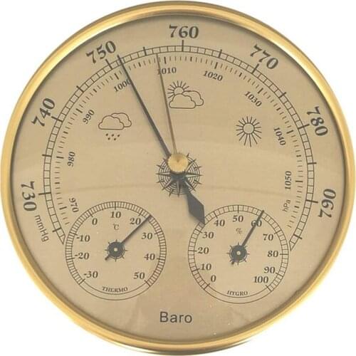 Wall Mounted Household Barometer Thermometer Hygrometer Weather Station Hanging