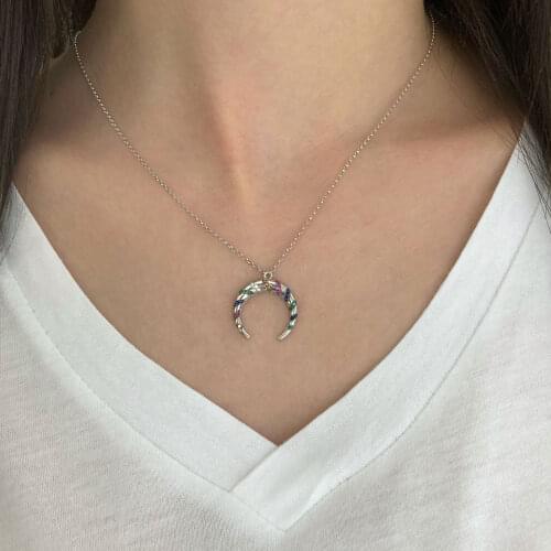 NEW Trendy 925 Silver Necklace Turkish Jewelry Birthday Gift Zircon Fashion Necklace For Women Minimalist Style Luxury Designer