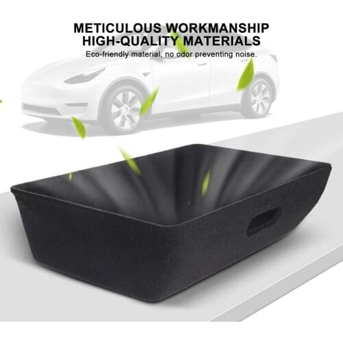 Car Trunk Organizer Case High Capacity Under Seat Storage Box Felt Cloth Drawer Holder Bag Car Interior Accessories For Model Y