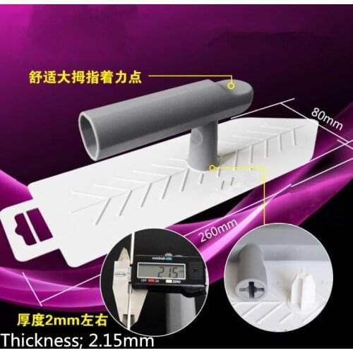 26x8cm Pointed plastic wiping board construction tools Tiles scraping gray knife decorative trowel plaster tools