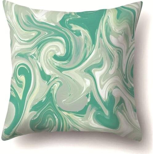 Simple Abstract Fluid Disorder Sofa Hug Pillowcase Painting Pattern Printing Decorative Room Cushion Cover