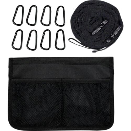 Campsite Storage Strap With 8 Buckles Camping Clothesline For Tent Campers Car Garden Supplies RV Trailer Hanging Gear