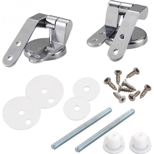 Seat Hinge Flush Toilet Cover Mounting Connector Toilet Lid Hinge Mounting Fittings Replacement Parts Fixing Stainless Steel