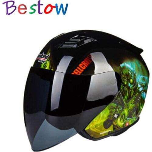 Universal Men/Women Motorcycle Electric-scooter Helmet Anti-fog Half Covered Tanked Racing T536 four seasons Helmet