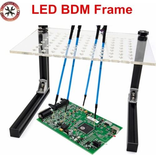 High Quality LED BDM Frame Programmer Full Set For Fgtech Galletto/BDM100 ECU Chip Tuning Tool +22pcs BDM Adapters