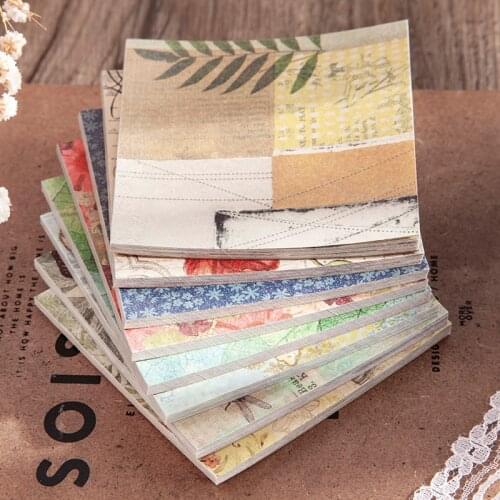 Dimi 30 Sheets Retro Junk Journal Material Paper Book Card Making Stationery Vintage Decor DIY Scrapbooking Craft Paperlaria