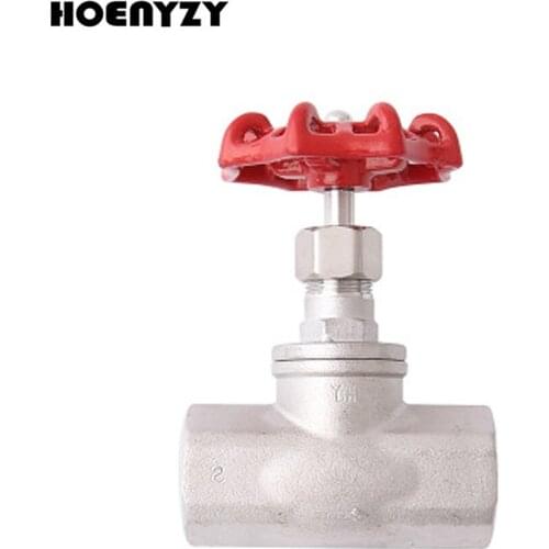 1/2" 3/4" 1" G Female Manual Globe valve Stainless Steel 201/304 Cut-off valve J11W-16P Stop valve DN15/DN20/DN25/DN32/DN40