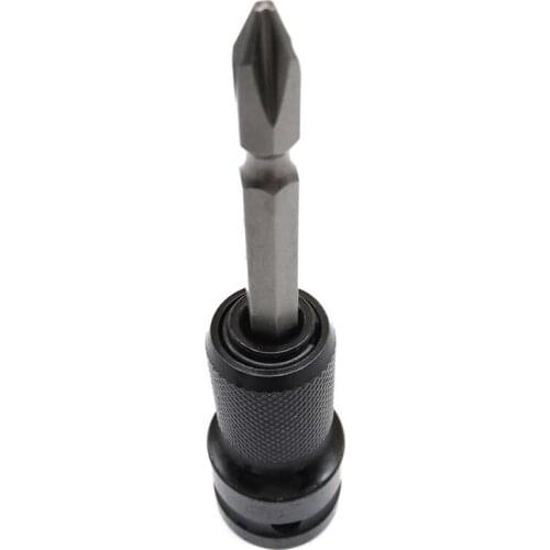 1/2Inch Square Drive To 1/4 Inch Hex Shank Telescopic Socket Adapter Drill Chuck Socket Adapter
