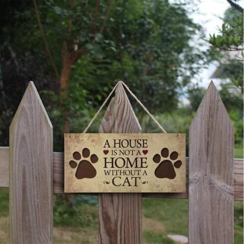 1 Set Plaques Sign Eco-friendly English Letter Printed Wood Hanging Decor Plaque Supplies Wall Door Home Decoration Accessories