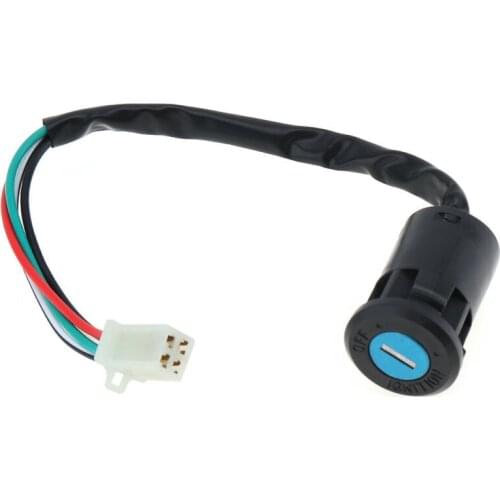 4 Wire Ignition 2 Key Switch Lock Electric Scooter Go Kart Super Pocket Bike ATV