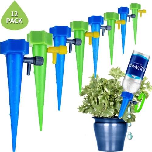 Plant Waterer Self Watering Devices Adjustable Water Stakes Vacation Plant Watering Spikes Automatic Drip Irrigation System