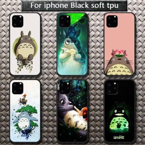 Cute Totoro Spirited Away Ghibli Miyazaki Anime Phone Cases for iPhone 8 7 6 6S Plus X 5S SE 2020 XR 11 12 Pro mini pro XS MAX