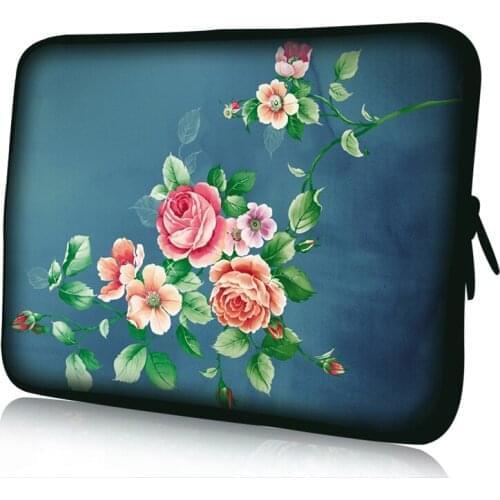 China Rose notebook sleeve 13inch 15inch laptop case for macbook air new pro retina zipper Laptop bag