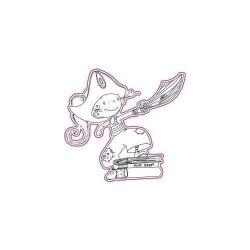 Pirate Boy Transparent Silicone Rubber Stamp And Metal Die Sheet Cling Scrapbooking DIY Cute Pattern Photo Album Stamp
